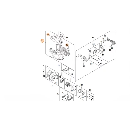 STIHL  Obudowa silnika HA04 600 0802